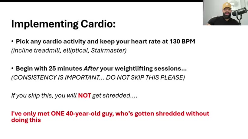 Implementing cardio