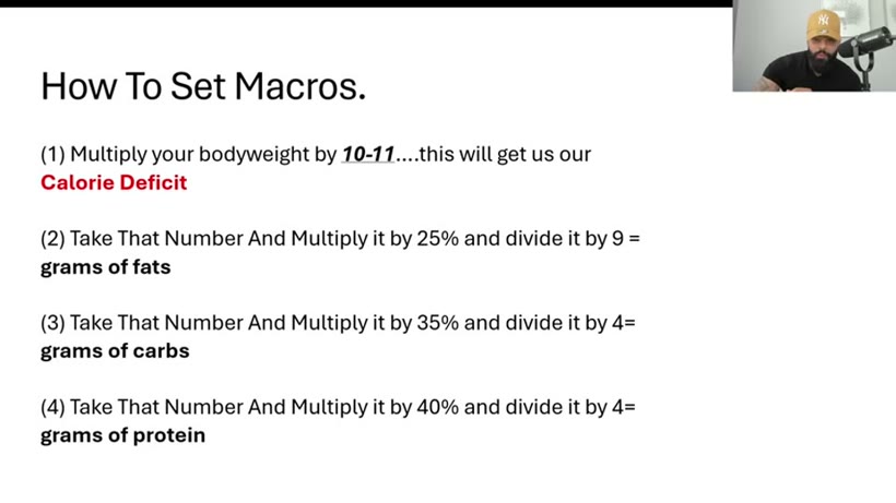 How to set macros formula
