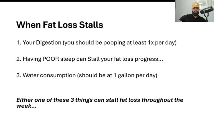 When fat loss stalls checklist