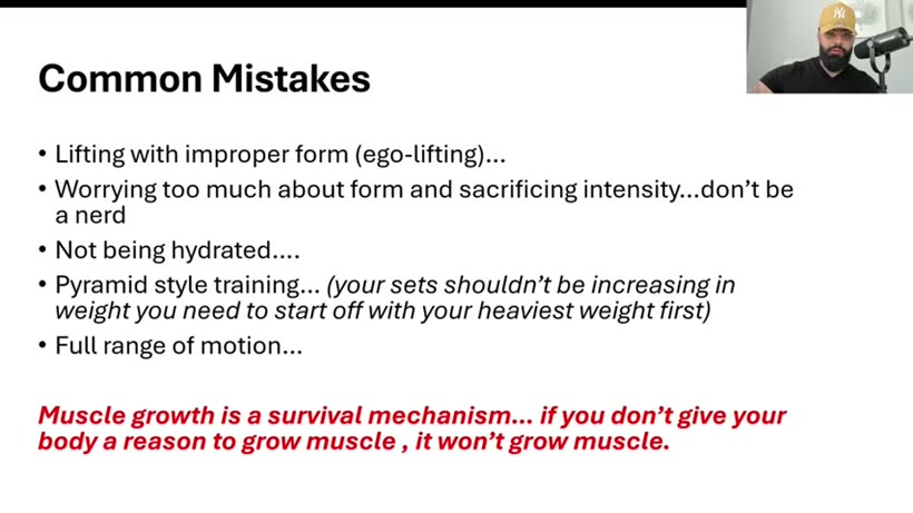 Common training mistakes
